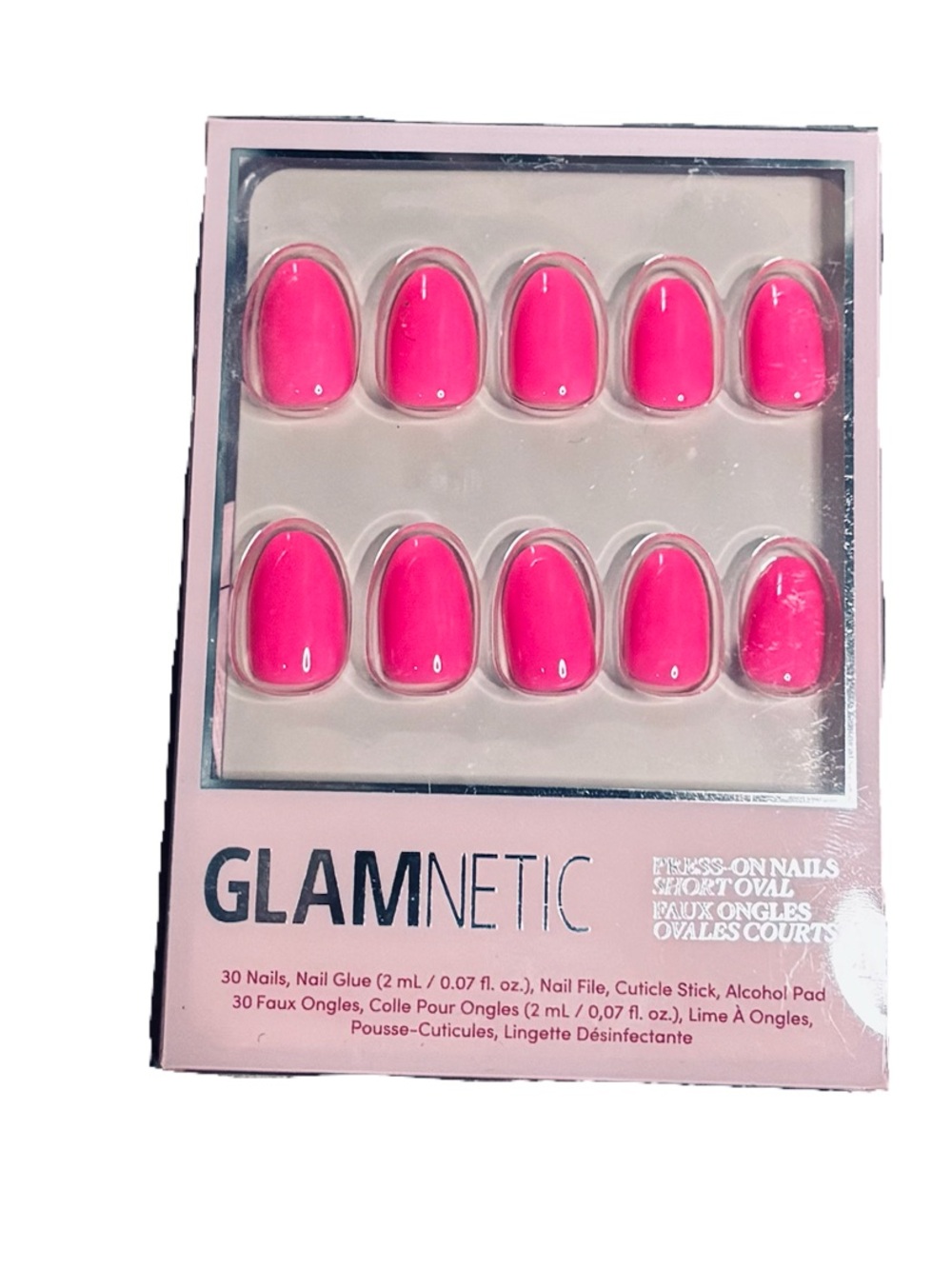 💅 Glamnetic Hot Pink Press-On Nails — New in Package 💅